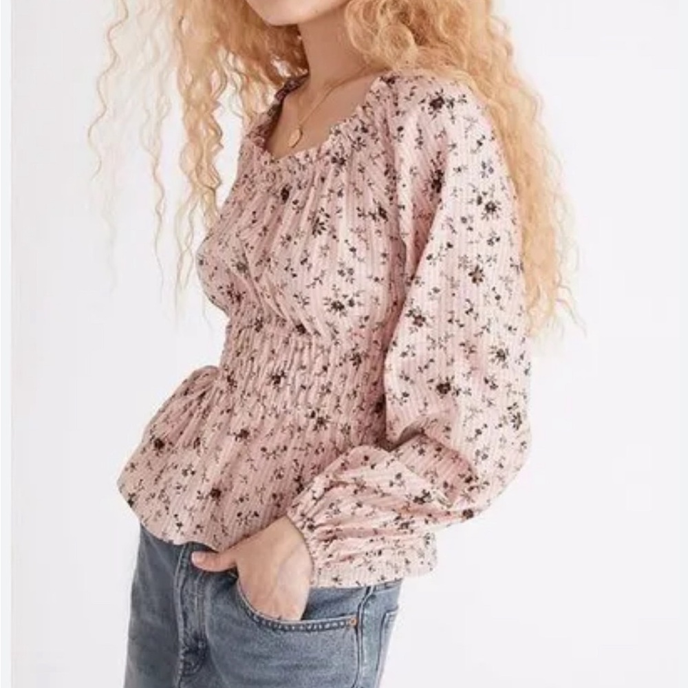 Madewell Sophia Floral Coastal Grandma Feminine Coquette Girl Chintz Floral Top